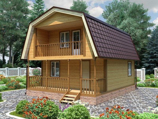 Дом из бруса 6х6,5+1,5х6 №29