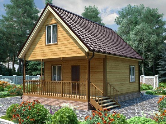 Дом из бруса 6х6+2х6 №11